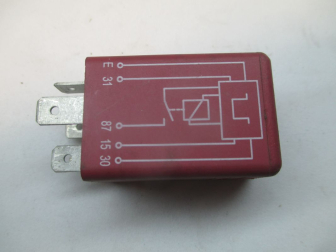 Реле 96255633U 55.3777 света фар блок в салоне Дэу Мат12V 5A - Красное, - БУ
