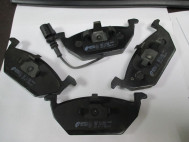 Колодки передние 1J0698151D Ауди A2, A3, Поло Гольф 4-5 с датчиком износа для дисковых тор, - Remsa