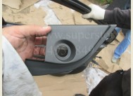 Накладка зеркала внутренняя Шевроле Авео Т300 левая 96936995 механическое зеркало, - БУ