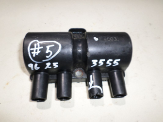 Катушка зажигания 96253555 - 3 контакта фишка овальная - номер 5 - СКОЛ на наконечнике - БУ