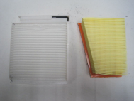 Комплект фильтров: салонный 8200431051 и воздушный на Рено Логан Сандеро 1,6л 16кл до 2015 г - AMD