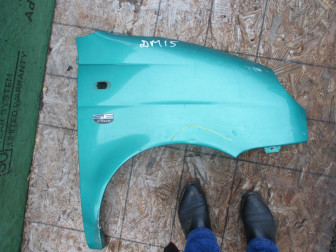 Крыло правое Дэу Матиз переднее 96562084, 96562086, 96208626 - БУ Зеленое DM15 вмятинка