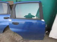 Дверь задняя Шевроле Авео Хэтчбек Т200 правая 96585393 - БУ в СБОРЕ Синяя CK-09 механика